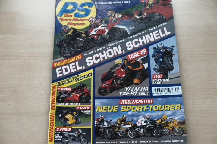 Deckblatt PS Sport Motorrad (02/2000)